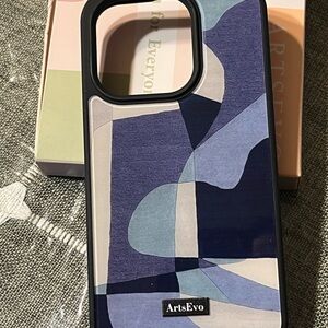 I phone 16 pro Blue Phone Case